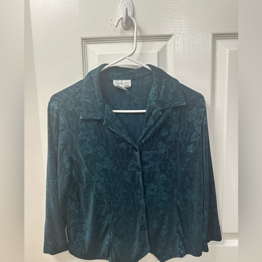 Coldwater Creek Teal Women's Top